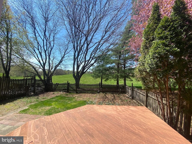 97 Kirkwood Dr, Newtown, PA 18940 - wooden deck with a yard and a fenced backyard