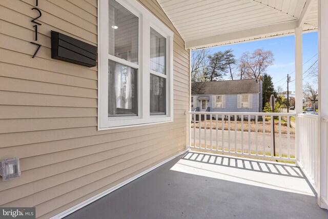 1217 Chestnut St, Burlington, NJ 08016 - view of patio / terrace featuring covered porch