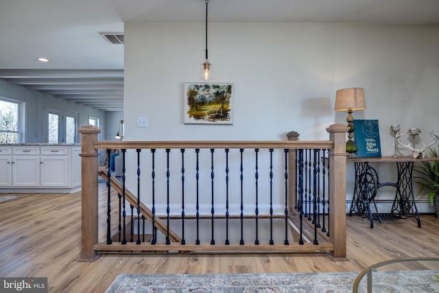 901 Riverside Ave, Grottoes, VA 24441 - stairs featuring visible vents and wood finished floors