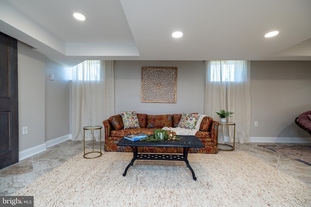 901 Riverside Ave, Grottoes, VA 24441 - living area with recessed lighting and baseboards