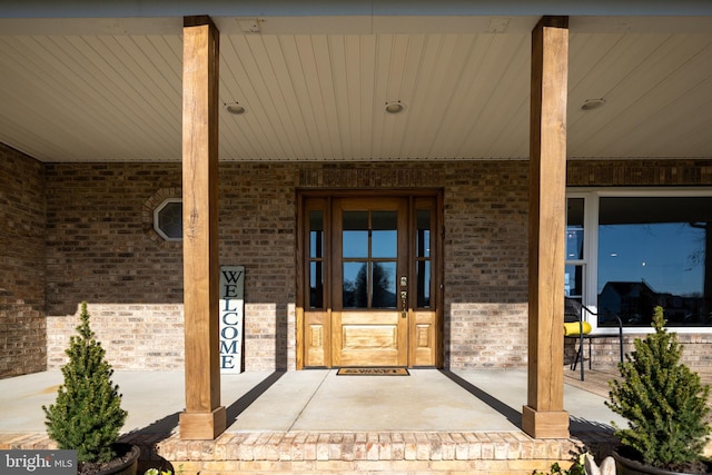 901 Riverside Ave, Grottoes, VA 24441 - entrance to property with brick siding and covered porch