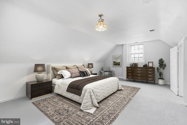 2709 Mckinley St NW, Washington, DC 20015 - bedroom with baseboards, carpet flooring, and lofted ceiling