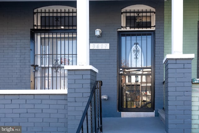 3417 Edmondson Ave, Baltimore, MD 21229 - view of exterior entry with brick siding