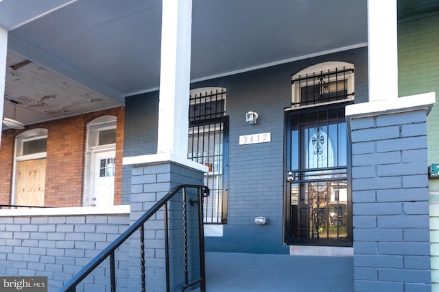 3417 Edmondson Ave, Baltimore, MD 21229 - view of exterior entry with brick siding