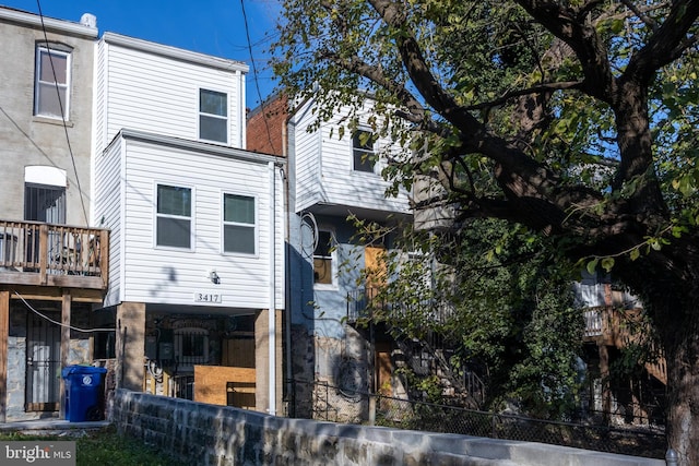 3417 Edmondson Ave, Baltimore, MD 21229 - rear view of property featuring a balcony