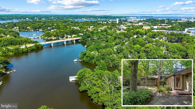 3 Steffen Point Hts, Annapolis, MD 21401 - aerial view of property's location featuring a large body of water and property parcel outlined