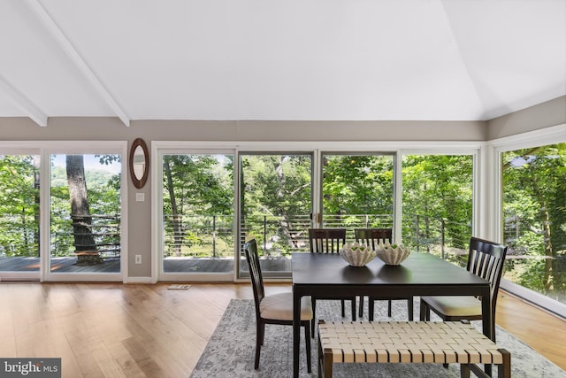 3 Steffen Point Hts, Annapolis, MD 21401 - dining area featuring wood finished floors and view of scattered trees
