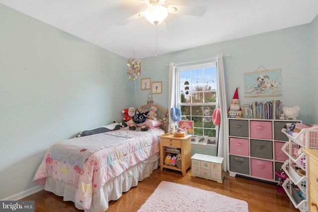 822 Rhinehart Ln, Phoenixville, PA 19460 - bedroom with wood finished floors and a ceiling fan