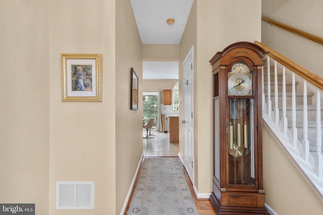 822 Rhinehart Ln, Phoenixville, PA 19460 - hallway with stairway and baseboards