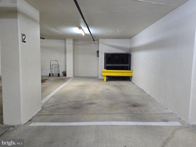 view of parking deck