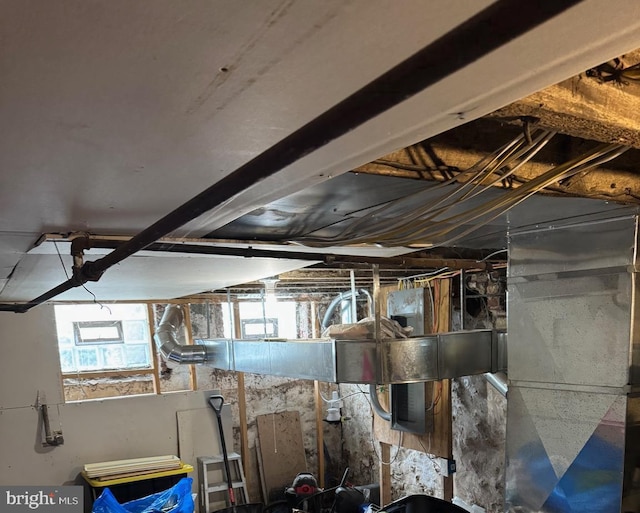 view of basement