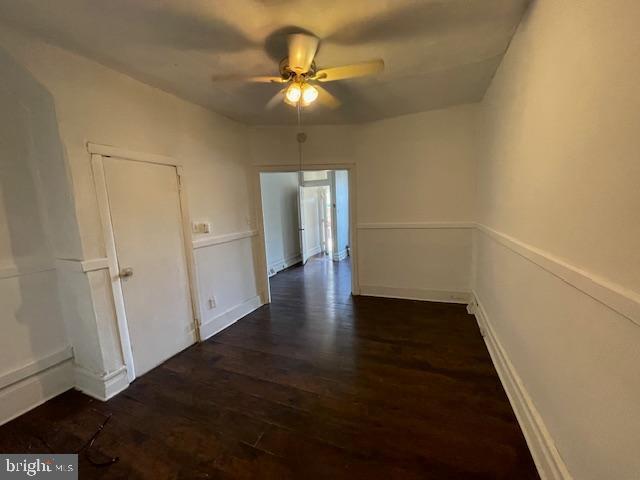 3128 N Darien St, Philadelphia, PA 19133 - corridor featuring dark wood-style floors