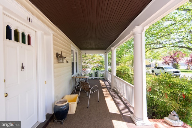 111 Somerset Ave, Cambridge, MD 21613 - view of patio with covered porch