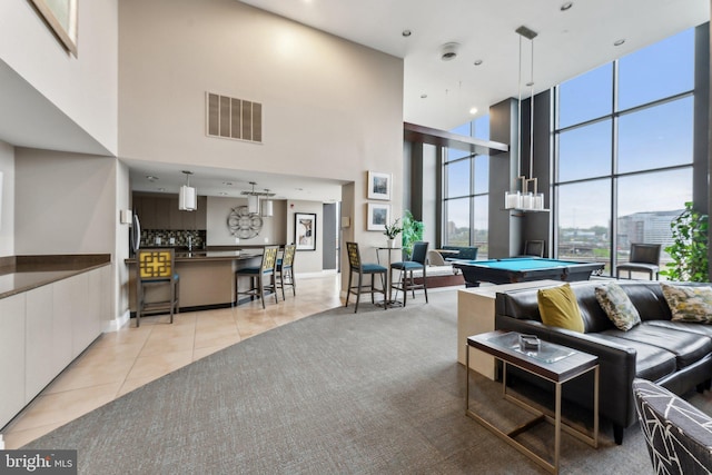 lobby with visible vents