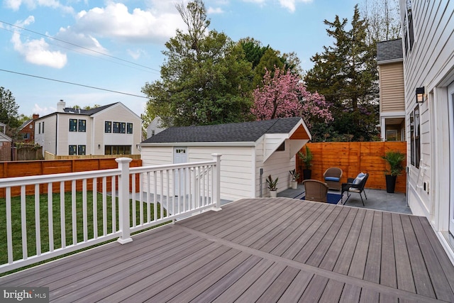 4324 Yuma St NW, Washington, DC 20016 - wooden deck with a residential view
