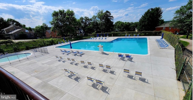 9550 Hagel Cir Unit 10/D, Lorton, VA 22079 - pool featuring fence and a patio