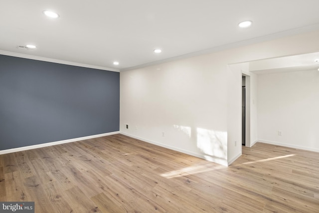 9550 Hagel Cir Unit 10/D, Lorton, VA 22079 - basement with crown molding, recessed lighting, and baseboards