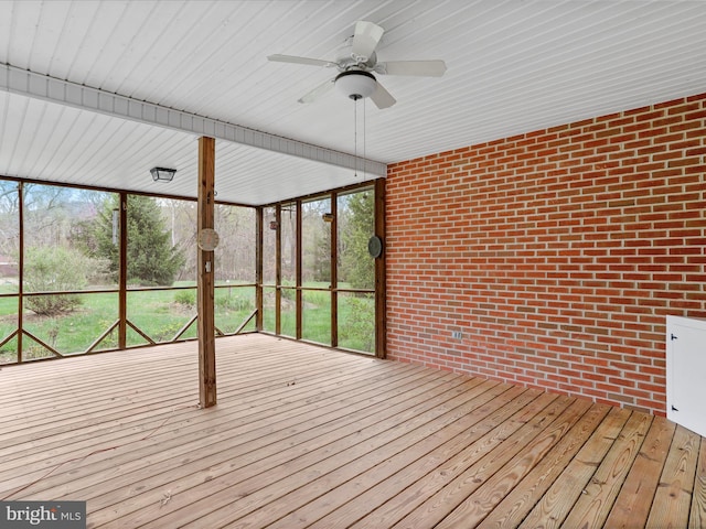 449 Fairview Cir, Woodstock, VA 22664 - deck featuring a ceiling fan