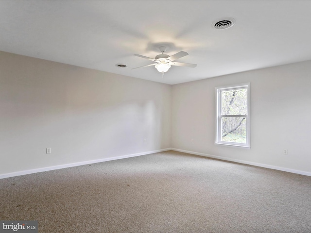 449 Fairview Cir, Woodstock, VA 22664 - unfurnished room featuring a ceiling fan, visible vents, and carpet