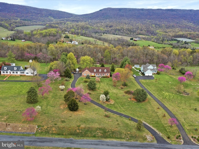 449 Fairview Cir, Woodstock, VA 22664 - aerial view featuring a mountain view