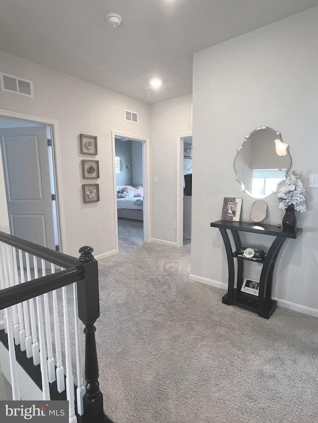 5740 Stone School Ln, Frederick, MD 21704 - hallway with carpet, visible vents, and baseboards