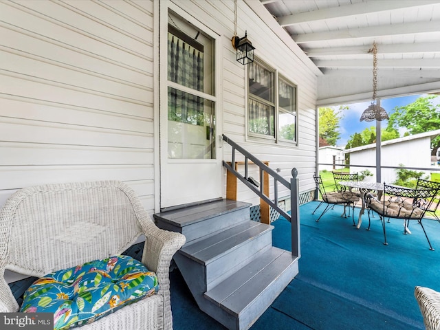 36 Fulton Ave, Walkersville, MD 21793 - entrance to property featuring a porch