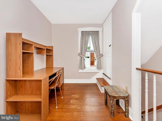 36 Fulton Ave, Walkersville, MD 21793 - office area featuring baseboards and hardwood / wood-style floors
