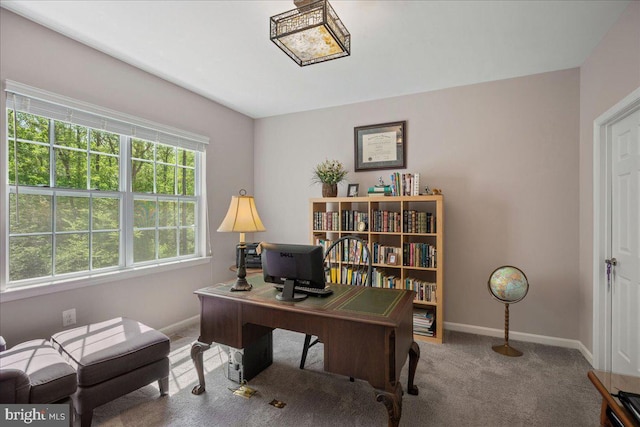 1230 Fairwood Dr, Huntingtown, MD 20639 - carpeted office space featuring baseboards