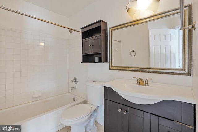 9403 Robin Lee Ct, Manassas Park, VA 20111 - full bathroom featuring toilet, vanity, and shower / bath combination