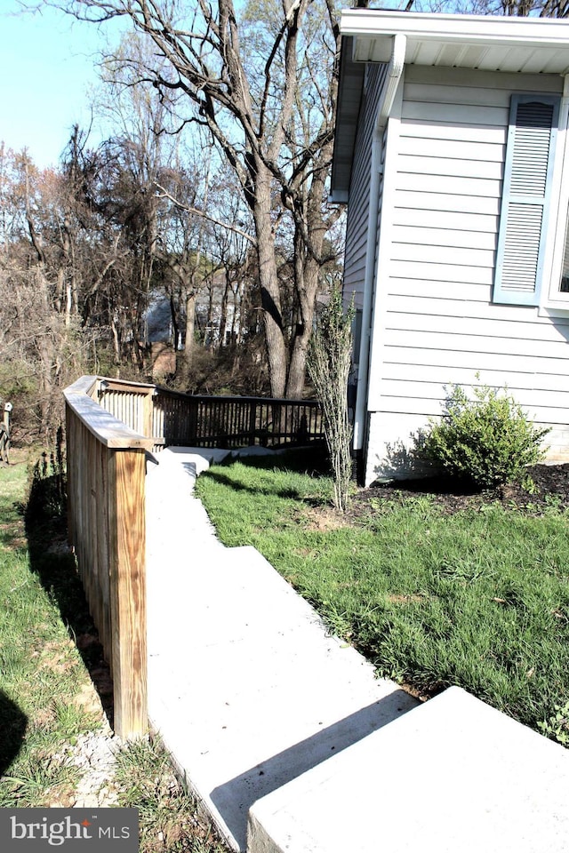17 Rozina Ct, Owings Mills, MD 21117 - view of home's exterior with a patio and a lawn