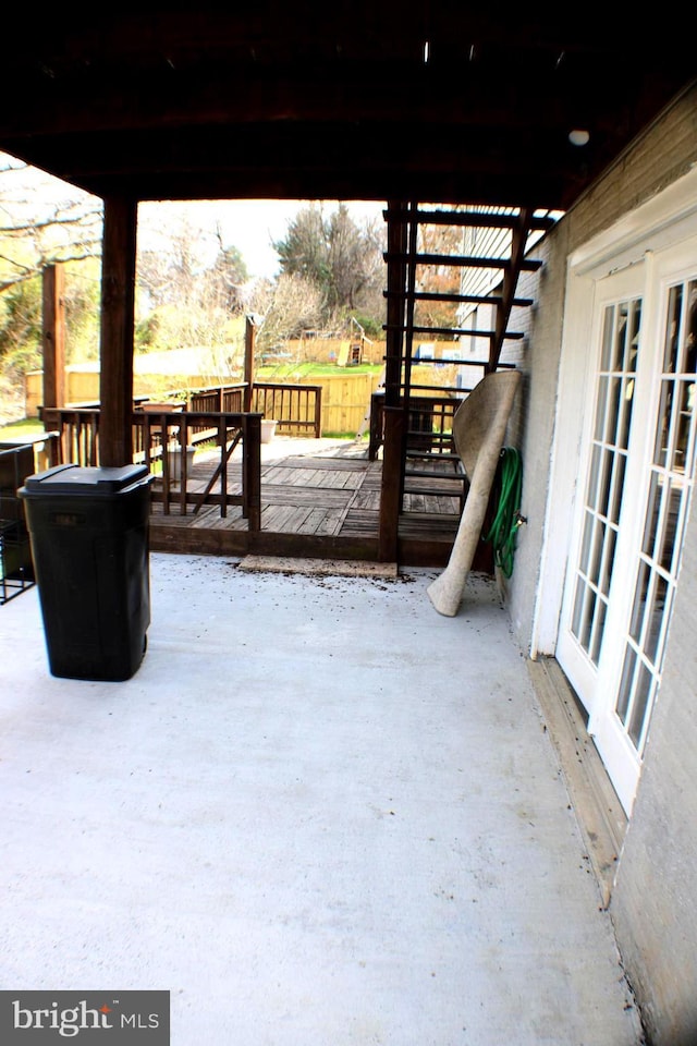 17 Rozina Ct, Owings Mills, MD 21117 - view of patio / terrace with a wooden deck
