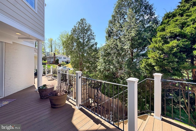 6704 Emporia Ct, Springfield, VA 22152 - view of wooden terrace