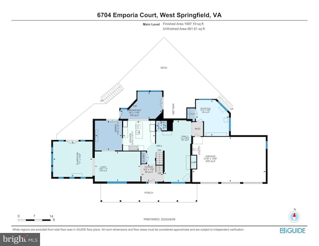 6704 Emporia Ct, Springfield, VA 22152 - floor plan / room layout