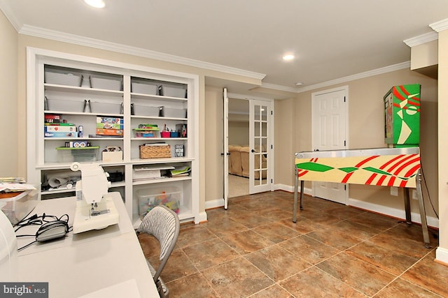 6704 Emporia Ct, Springfield, VA 22152 - storage area featuring french doors
