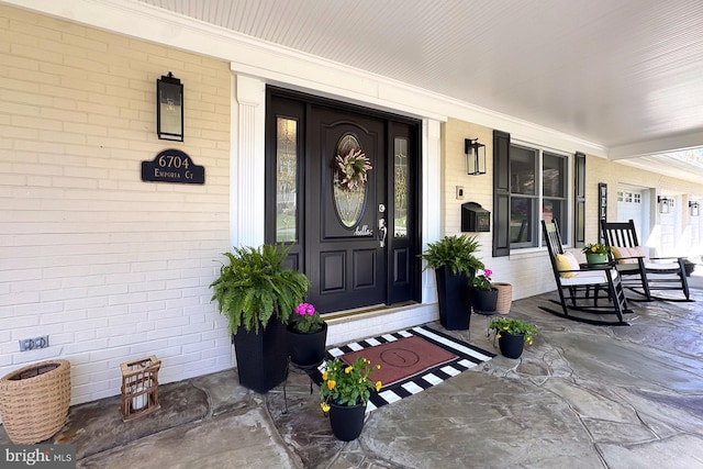6704 Emporia Ct, Springfield, VA 22152 - view of exterior entry with covered porch