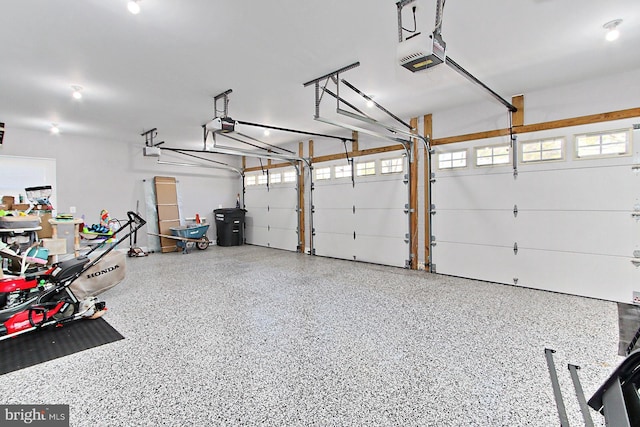 6704 Emporia Ct, Springfield, VA 22152 - garage featuring a garage door opener