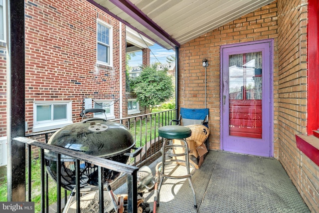 exterior space with grilling area