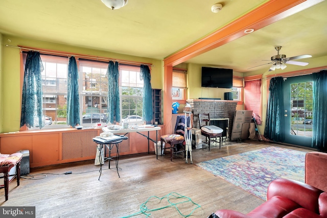 sunroom with a healthy amount of sunlight