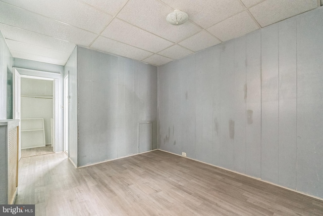 3905 L St, Philadelphia, PA 19124 - empty room with a paneled ceiling and wood finished floors