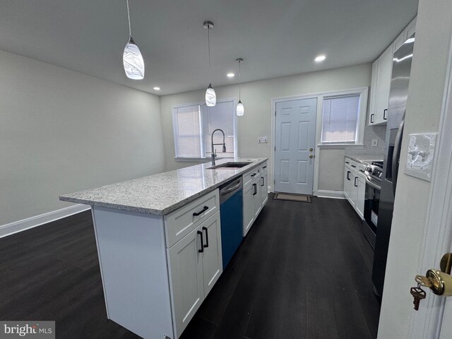 110 N Mount Olivet Ln, Baltimore, MD 21229 - kitchen featuring a sink, white cabinetry, and dishwashing machine