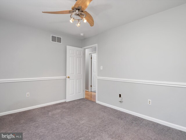 1161 Bacon Ridge Rd, Crownsville, MD 21032 - carpeted spare room with a ceiling fan, baseboards, and a smoke detector