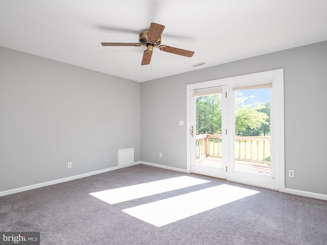 1161 Bacon Ridge Rd, Crownsville, MD 21032 - carpeted spare room with ceiling fan and baseboards