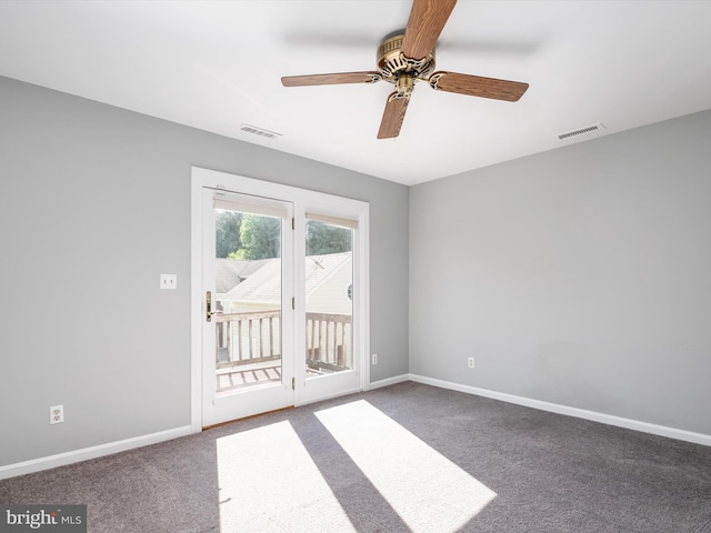1161 Bacon Ridge Rd, Crownsville, MD 21032 - unfurnished room with carpet flooring, a ceiling fan, and baseboards