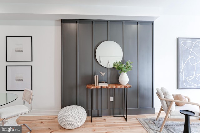 details with wood finished floors