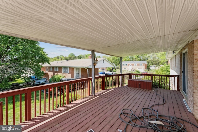 8601 Pretoria Ct, Clinton, MD 20735 - wooden deck featuring a residential view
