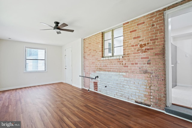 2305 Houston St, Suitland, MD 20746 - empty room with wood finished floors and ceiling fan