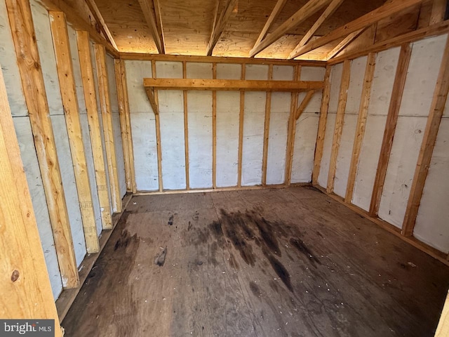 view of storage room