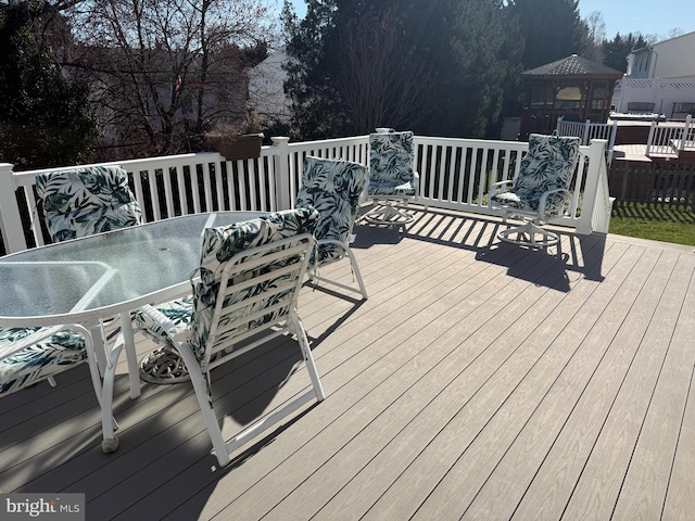 3713 Parkhurst Way, Baltimore, MD 21236 - deck featuring outdoor dining area