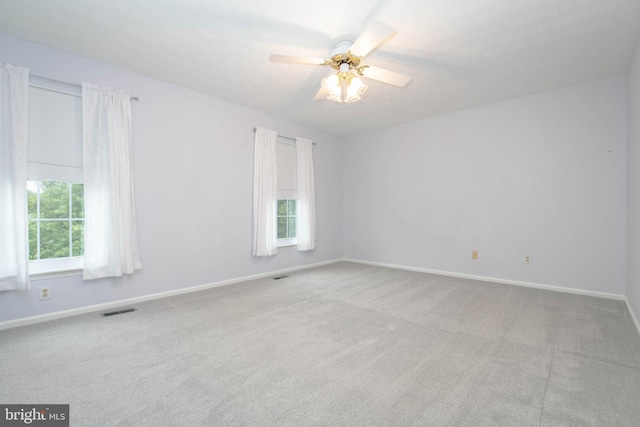 3713 Parkhurst Way, Baltimore, MD 21236 - empty room with baseboards, light carpet, and ceiling fan