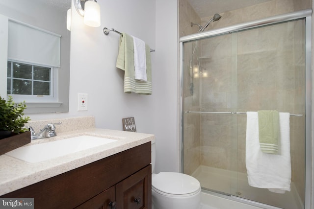 3713 Parkhurst Way, Baltimore, MD 21236 - bathroom featuring vanity, toilet, and a shower stall
